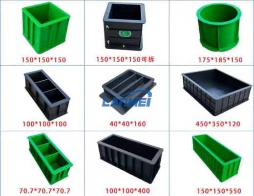 Molde de cubo de plástico para concreto