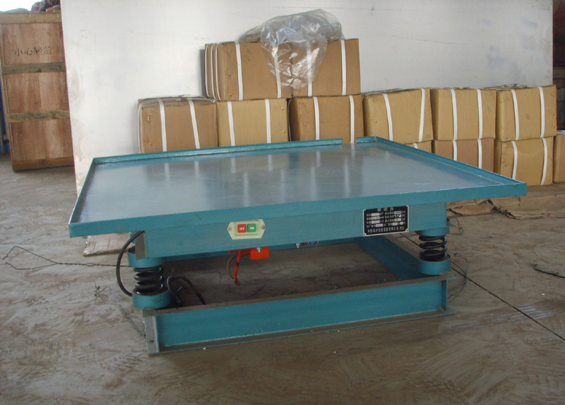 Mesa de vibração horizontal de alta frequência para moldes de concreto