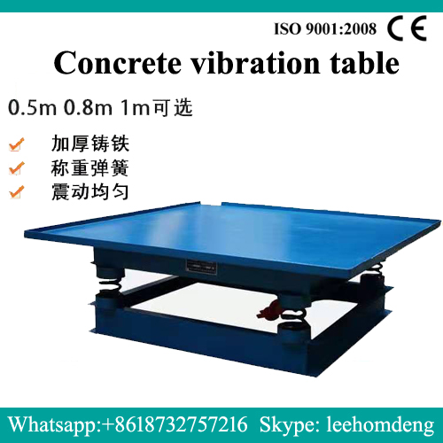 Mesa de vibração de concreto 1mx1m