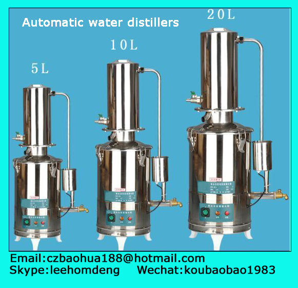 Destilador elétrico de água de aquecimento de aço inoxidável 20L 10L 5L do laboratório