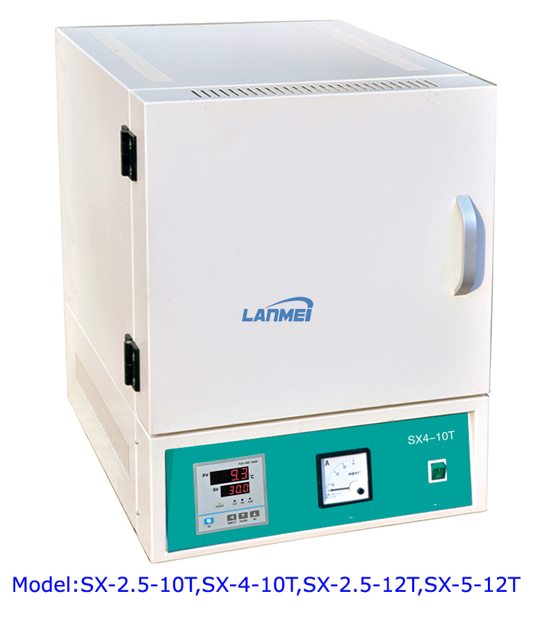 Laboratório 1200 C tipo caixa forno muffle integrado