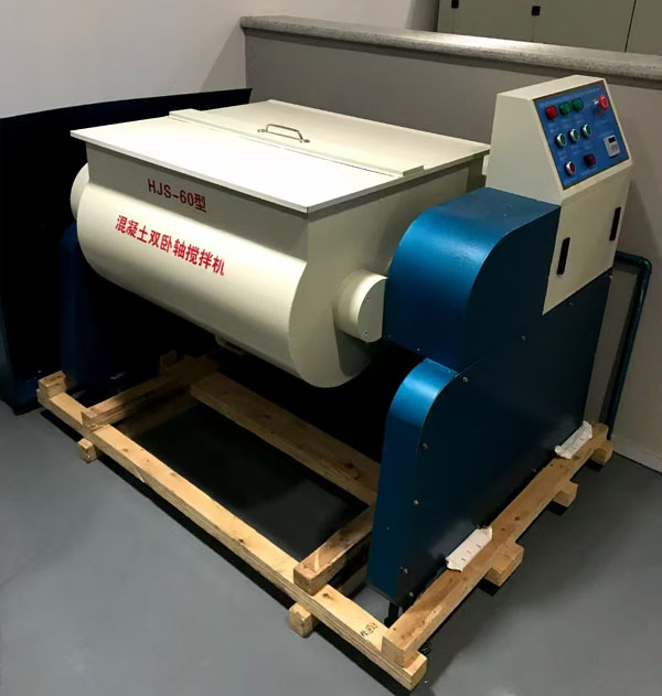  Coreia Cliente Twin Eixo Concrete Mixer