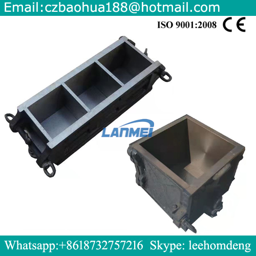 Moldes de cubo de ferro fundido para laboratório