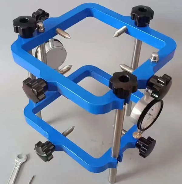 Quadro de teste do módulo elástico da compressão para o concreto usado no CTM