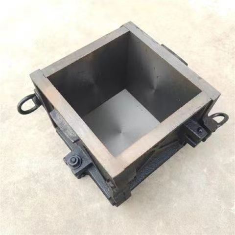 Ferro fundido de quatro partes de molde de cubo de concreto
