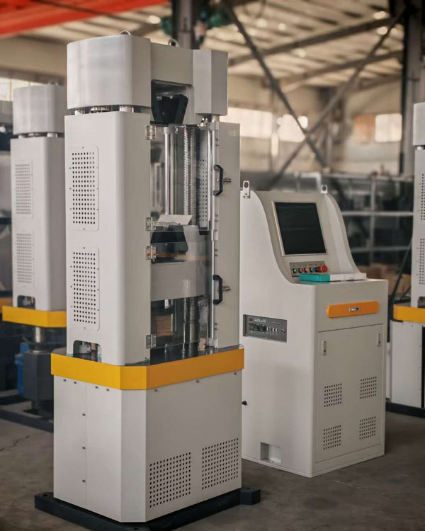 Máquina de teste de tração de barra de aço