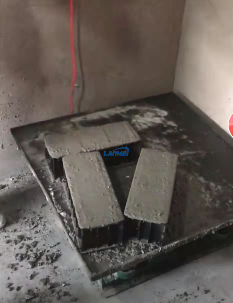 Tabela de vibração de concreto