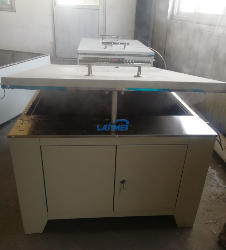 Caixa de cura a vapor de cimento