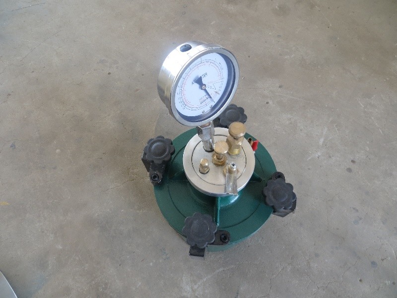 Medidor de conteúdo de gás de mistura de concreto de laboratório